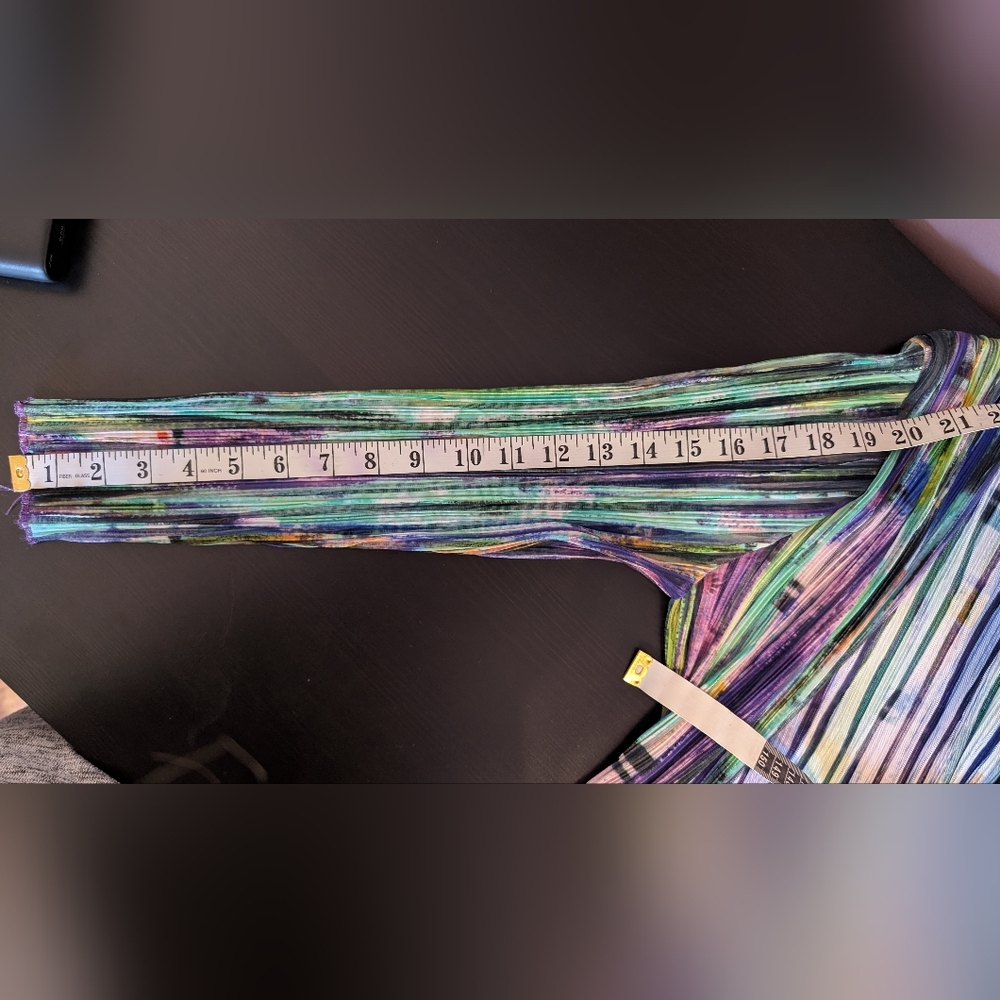 Colorful Striped Open Blazer - Picture 4 of 5